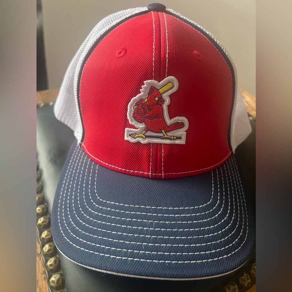 St Louis Cardinals Red Blue White Baseball Trucker Style Hat